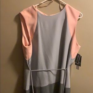 Mid calf sleeveless dress.